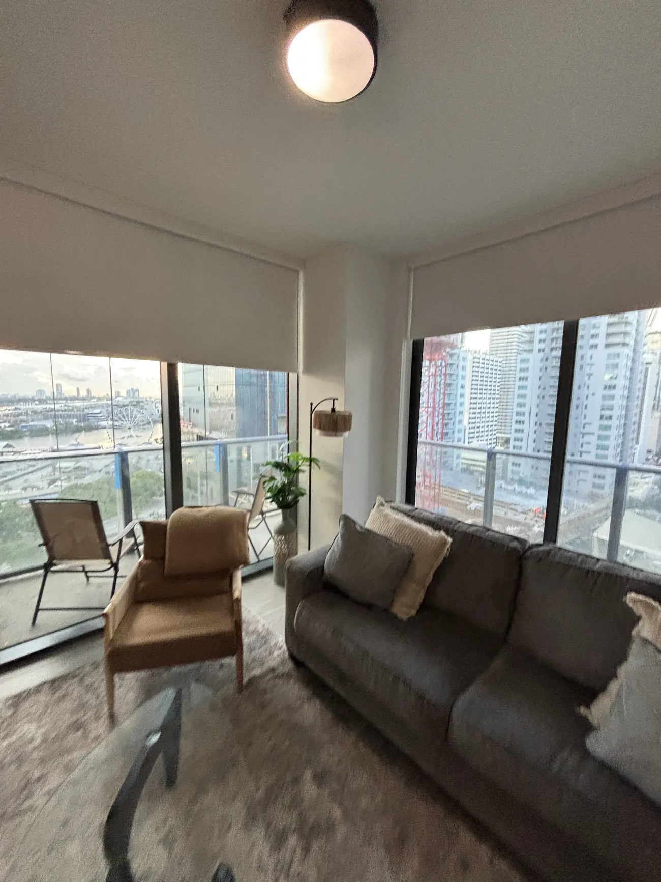 Biscayne Bay and marina view from a Holiday Future studio